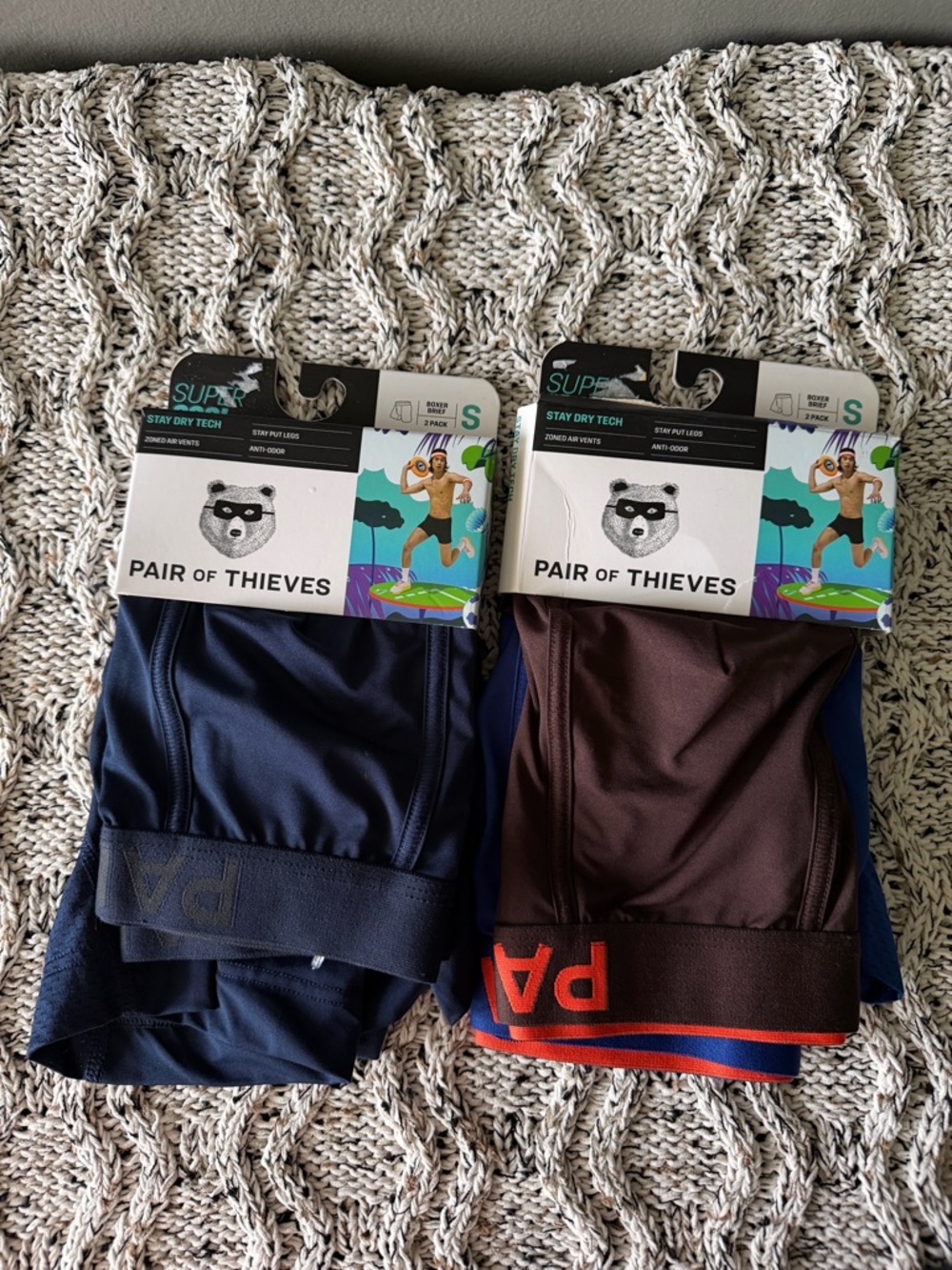 NWT LOT 4 PAIR OF THIEVES BOXER BRIEFS MEN’S SIZE SMALL S 28-30